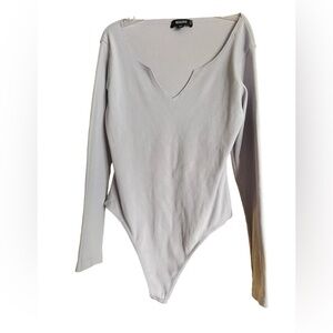 Misguided Pale Lavender Bodysuit